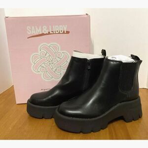 Size: 7 Julia Booties . Chelsea Upper w/ Chunky Bottom . Sam & Libby New in Box